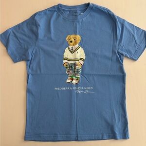 Polo by Ralph Lauren polo bear blue t shirt M (10/12) like new